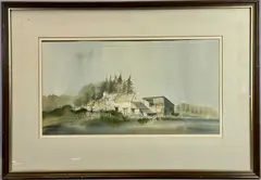 Plas Ucha, Cilcain, Clwyd by Malcolm Edwards, watercolour, sold Oct 2025