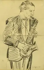Untitled by Glyn Morgan, pencil on paper, offered Oct 2025