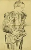 Untitled by Glyn Morgan, pencil on paper, offered Oct 2025