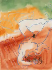 Untitled by Edward Piper, mixed media, sold Oct 2025