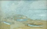Sea Mist, Llanddona by Gwilym Prichard, acrylic on card, sold Oct 2025