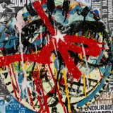 Untitled by Neale Howells, mixed media, sold Oct 2025
