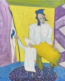 Untitled by Ceri Pritchard, oil on canvas, sold Oct 2025