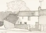 Bryn Celyn, Llangoed by Tom Jones, pencil on paper, sold Oct 2025