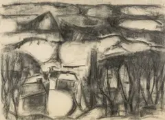 Star-Y-Ffin by Will Roberts, charcoal, sold Oct 2025