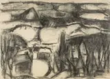Star-Y-Ffin by Will Roberts, charcoal, sold Oct 2025