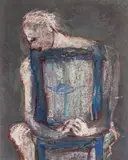 The Chair by Jacqueline Alkema, pastel on card, sold Oct 2025