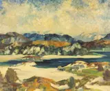 West highlands beachscape by James Torrington Bell, oil on canvas, sold Oct 2025