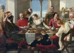 The Return of Torello by James Clarke Hook, oil on canvas, sold Oct 2025