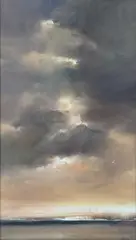 Sky Study, Sound of Jura by Ethel Walker, oil on board, sold Oct 2025