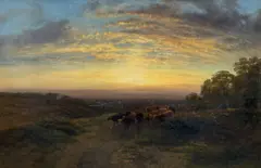 Untitled by George Cole, oil on canvas, sold Oct 2025