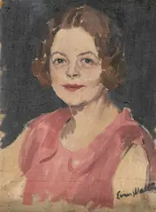 Untitled by Evan Walters, oil on board, offered Oct 2025