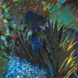Garden Corner by Jack Shore, oil on canvas, offered Oct 2025