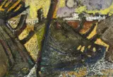 Carcass 4 by Gwilym Prichard, mixed media on card, offered Oct 2025