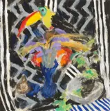 Untitled by Jack Shore, acrylic, sold Oct 2025