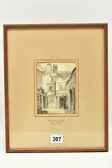 Black friars, bristol by William James Müller, 1830, ink, sold May 2023