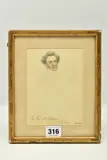 The reverend w. fletcher of stepney by J. Bradley, pencil and watercolour on paper, sold May 2023