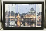 Rome ii by Kris Hardy, mixed media on canvas, sold Apr 2023