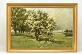 A pastoral landscape by Arthur William Redgate, oil on canvas, sold Apr 2023