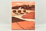 A continental landscape by Richard Pargeter, oil on canvas, sold Apr 2023