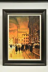 'step reflections by Peter J. Rodgers, watercolour on paper, sold Apr 2023