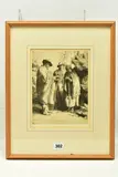 The fortune teller by William Strang, etching, offered Apr 2023