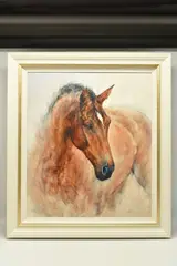 'Patience', a Limited Edition print of a Horse, 48/195, signed by Gary Benfield, print, sold Apr 2023
