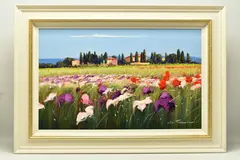 Blanco e viola iii / white and purple by Bruno Tinucci, oil on canvas, sold Apr 2023