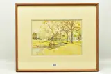 Study of trees by Francis Edward James, watercolour on paper, sold Apr 2023