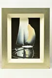 A stylised yacht under sail by Duncan Macgregor Dmac, oil on board, offered Mar 2023