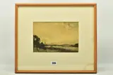Oxfordshire landscape by David Murray Smith, charcoal, sold Mar 2023