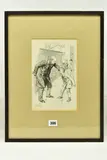 A victorian winter scene by H. M. Brock, 1895, ink on paper, sold Mar 2023