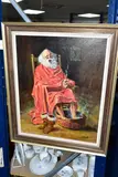 Christmas morning by Denis Edward Carroll, 1979, oil on canvas, sold Mar 2023