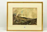 The doone valley by Cecil Gordon Lawson, watercolour on paper, sold Mar 2023