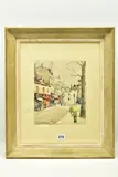 Montmartre by Lucien Ducuing, watercolour and pen on paper, sold Mar 2023