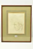 Titled by Jean-Charles Cazin, 1887, pencil on paper, sold Mar 2023