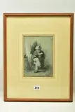 The artists father by Edward Davis, 1859, charcoal, sold Mar 2023