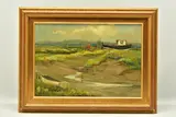 Marooned, thornham creek by Shirley Carnt, oil on board, sold Mar 2023