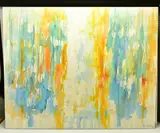 Wheal martin by Graham Benton, mixed media on canvas, sold Mar 2023