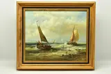 A nostalgic maritime scene painted in a 19th century style by G Murphy, oil on canvas, sold Feb 2023