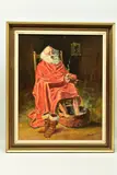 Christmas morning by Denis Edward Carroll, 1979, oil on canvas, sold Feb 2023