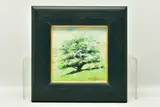 A pastoral landscape by David A. Hunt, 2010, oil, offered Feb 2023