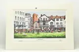 Lunch on the green by Henderson Cisz, print, sold Feb 2023