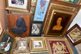 to include portraits of historic royal figures, a wooden plaque by Eighteen Picture And Prints Etc, print, offered Feb 2023