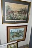 comprising Helen Bradley 'The Fair at Daisy Nook', by Five Framed Signed Limited Edition Prints, print, sold Feb 2023
