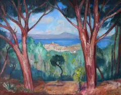 Le Golfe de Saint-Tropez Signed Ch Camoin by Charles Camoin, Oil on canvas, sold Dec 2022