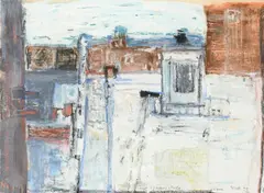 Campo Santi Giovanni e Paolo by Paul Feiler, Mixed media on paper, sold Dec 2022