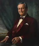 Portrait of Jabez Barker by Hilda Elizabeth Kidman, Oil on canvas, sold Dec 2022