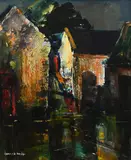 Reflections Signed kenneth webb by Kenneth Webb, Oil on canvas, sold Dec 2022