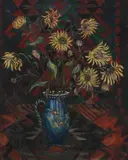 Still life with sunflowers in a jug Signed by Sophie de Schomberg Szymberska, Oil on canvas, sold Dec 2022